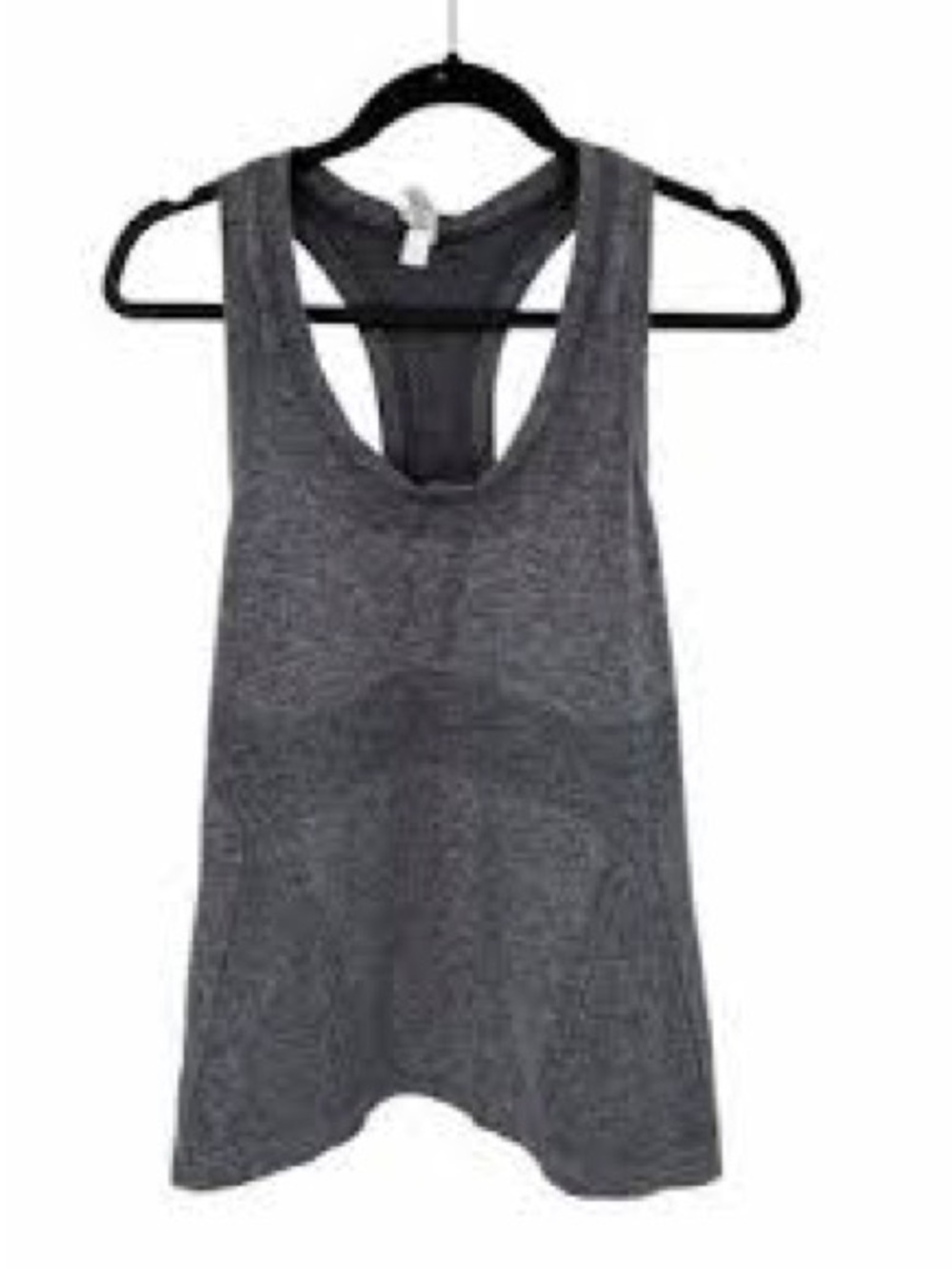 Athleta Heathered Charcoal Racerback Tank size large